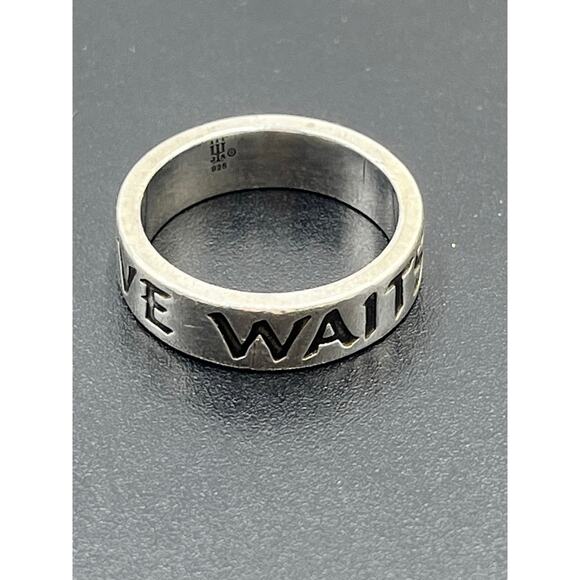 James Avery Sterling Silver True Love Waits Purity Cross Band Ring Sz Small 8.5 - Picture 10 of 11